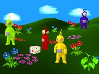 une photo d'Ã©cran de Teletubbies sur Sony Playstation